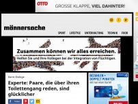 Bild zum Artikel: Studie: Paare, die übers Kacken reden, sind glücklicher | Männersache