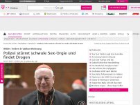 Bild zum Artikel: Vatikan: Polizei stürmt schwule Sex-Orgie und findet Drogen