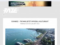 Bild zum Artikel: Schweiz: Techno jetzt offiziell Kulturgut