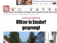 Bild zum Artikel: Er stand erst wenige Tage - Blitzer in Ensdorf gesprengt