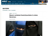 Bild zum Artikel: Burka-Verbot: Bayern verbietet Gesichtsschleier in vielen Bereichen