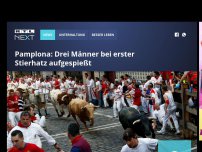 Bild zum Artikel: Pamplona: Drei Männer bei erster Stierhatz aufgespießt