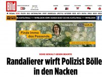 Bild zum Artikel: Wird er erblinden? - Randalierer wirft Polizist Böller ins Gesicht