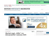 Bild zum Artikel: Merkel sagt „Hilfe“ zu: Steuerzahler müssen G20-Verwüstungen bezahlen