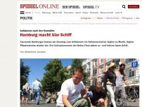 Bild zum Artikel: Aufräumen nach den Krawallen: Hamburg macht klar Schiff