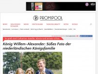 Bild zum Artikel: König Willem-Alexander: Süßes Foto der niederländischen Königsfamilie