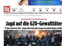 Bild zum Artikel: Polizei richtet Soko ein - Jagd auf die G20-Gewalttäter
