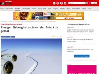 Bild zum Artikel: Eine Billion Tonnen schwer - Riesiger Eisberg hat sich von der Antarktis gelöst