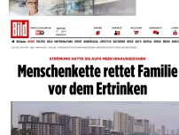 Bild zum Artikel: Kampf gegen die Strömung - Menschenkette rettet Familie vor dem Ertrinken