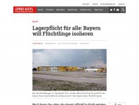 Bild zum Artikel: Lagerpflicht für alle: Bayern will Flüchtlinge isolieren