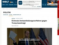 Bild zum Artikel: Russland-Affäre: Erstmals Amtsenthebungsverfahren gegen Trump beantragt