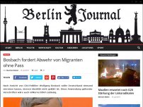 Bild zum Artikel: Bosbach fordert Abwehr von Migranten ohne Pass