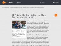 Bild zum Artikel: ZDF dreht 'Der Bergdoktor' mit Hans Sigl und Christian...