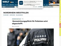 Bild zum Artikel: Reul:  Kennzeichnungspflicht für Polizisten wird abgeschafft