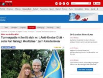 Bild zum Artikel: Mehr als ein Einzelfall - Tumorpatient heilt sich selbst mit Anti-Krebs-Diät – sein Fall bringt Mediziner zum Umdenken