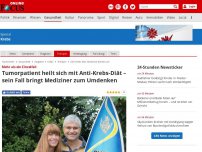 Bild zum Artikel: Mehr als ein Einzelfall - Tumorpatient heilt sich selbst mit Anti-Krebs-Diät – sein Fall bringt Mediziner zum Umdenken