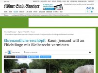 Bild zum Artikel: Ehrenamtliche erschöpft: Kaum jemand will an Flüchtlinge mit Bleiberecht vermieten