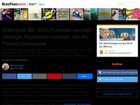 Bild zum Artikel: Während der G20-Proteste wurden weniger Polizisten verletzt, als die Polizei behauptet