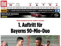 Bild zum Artikel: Heute Telekom Cup - 1. Auftritt für Bayerns 90-Mio-Duo