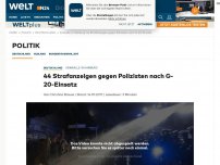 Bild zum Artikel: Krawalle in Hamburg : 35 Ermittlungsverfahren gegen Polizisten nach G-20-Einsatz
