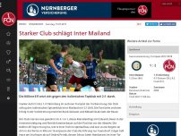 Bild zum Artikel: Starker Club schlägt Inter Mailand