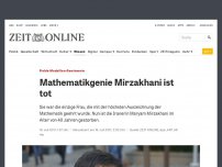 Bild zum Artikel: Fields-Medaillen-Gewinnerin: Mathematikgenie Mirzakhani ist tot