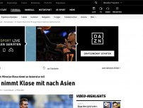 Bild zum Artikel: FC Bayern nimmt Klose mit nach Asien