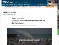 Bild zum Artikel: Reiseveranstalter: 'Erdogan schreckt mehr Touristen ab als die Terroristen'