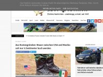 Bild zum Artikel: Aus Kostengründen: Mauer zwischen USA und Mexiko soll nur 5 Zentimeter hoch werden