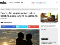 Bild zum Artikel: Paare, die zusammen trinken, bleiben auch länger zusammen