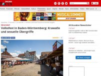 Bild zum Artikel: Schorndorf - Volksfest in Baden-Württemberg eskaliert: Krawalle und sexuelle Übergriffe