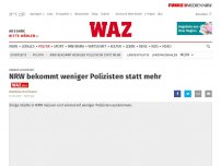 Bild zum Artikel: Innere Sicherheit: NRW bekommt weniger Polizisten statt mehr