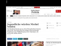 Bild zum Artikel: Jugendliche würden Merkel wählen