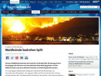 Bild zum Artikel: Kroatien und Montenegro: Waldbrände bedrohen Split