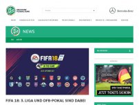 Bild zum Artikel: 3. Liga und DFB-Pokal erstmals in FIFA 18 spielbar