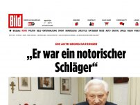 Bild zum Artikel: Die Akte Georg Ratzinger - „Er war ein notorischer Schläger“