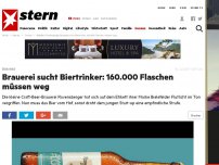 Bild zum Artikel: Bielefeld: Brauerei sucht Biertrinker: 160.000 Flaschen müssen weg