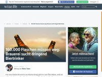 Bild zum Artikel: 160.000 Flaschen müssen weg: Brauerei sucht dringend Biertrinker