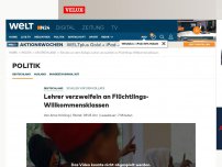 Bild zum Artikel: Schulen vor dem Kollaps: Lehrer verzweifeln an Flüchtlings-Willkommensklassen