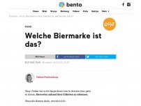 Bild zum Artikel: Welche Biermarke ist das?