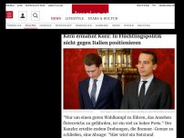 Bild zum Artikel: Kern ermahnt Kurz: In Flüchtlingspolitik nicht gegen Italien positionieren