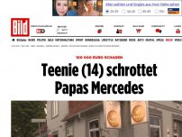 Bild zum Artikel: 100 000 Euro Schaden - Teenie (14) kracht gegen Hauswand