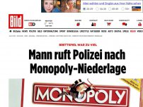Bild zum Artikel: Nach Monopoly-Niederlage - Mann (24) beschwert sich bei der Polizei