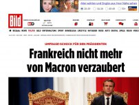 Bild zum Artikel: Umfrage-Schock - Frankreich nicht mehr von Macron verzaubert