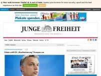 Bild zum Artikel: Orbán wirft EU „Muslimisierung“ Europas vor