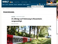 Bild zum Artikel: In Waldstück gezerrt: 21-Jährige auf Heimweg in Rosenheim brutal vergewaltigt