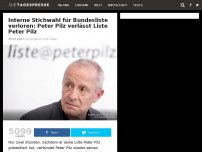 Bild zum Artikel: Interne Stichwahl für Bundesliste verloren: Peter Pilz verlässt Liste Peter Pilz