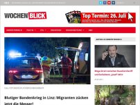 Bild zum Artikel: Blutiger Bandenkrieg in Linz: Migranten zücken jetzt die Messer!