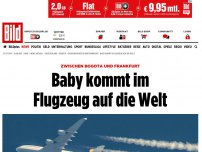 Bild zum Artikel: Mitten über dem Atlantik - Baby kommt im Flugzeug auf die Welt