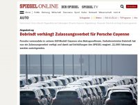 Bild zum Artikel: Abgasbetrug: Dobrindt verhängt Zulassungsverbot für Porsche Cayenne